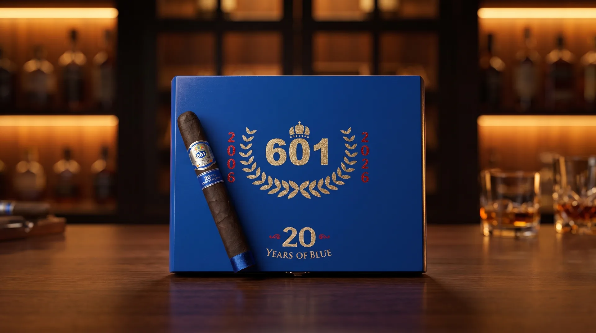 601 Blue 20th Anniversary 6 3/4 x 56