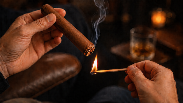 Cigar matches, long wooden matches for lighting cigars