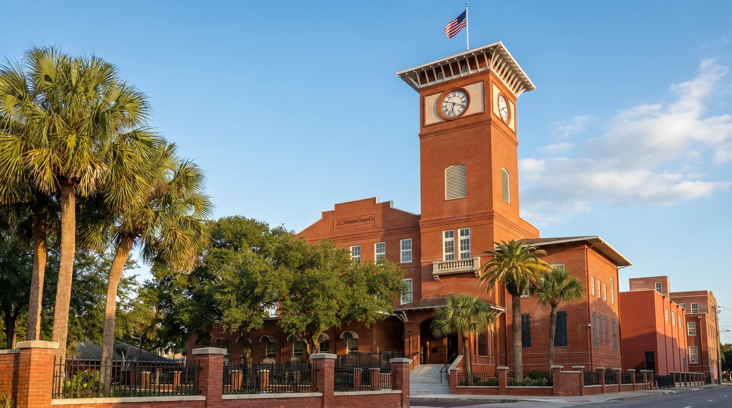 The El Reloj cigar factory in Tampa, Florida, where J.C. Newman hand-rolls The American perfectos