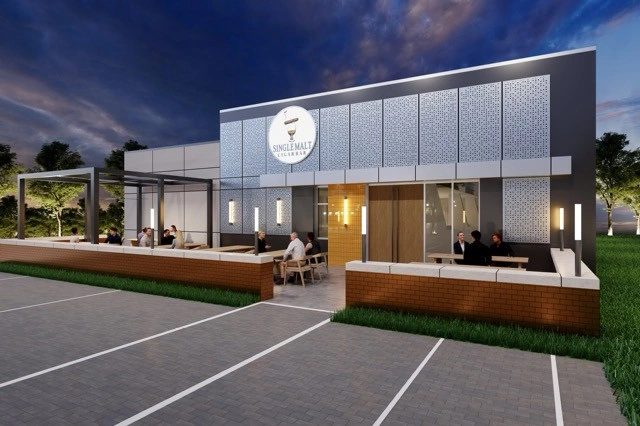 Single Malt Cigar Bar exterior, Nashville