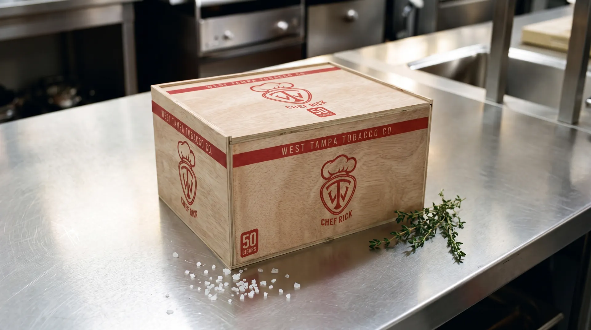 West Tampa Chef Rick limited edition toro on a dark butcher-block surface