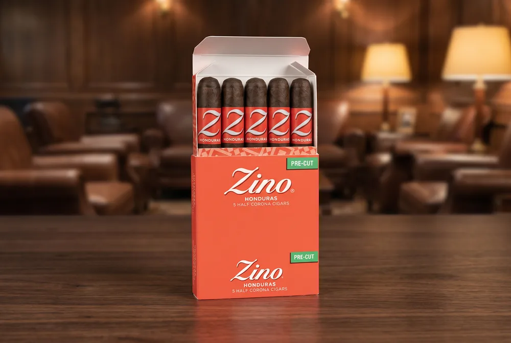 Zino Honduras five-pack of half corona cigars, pre-cut